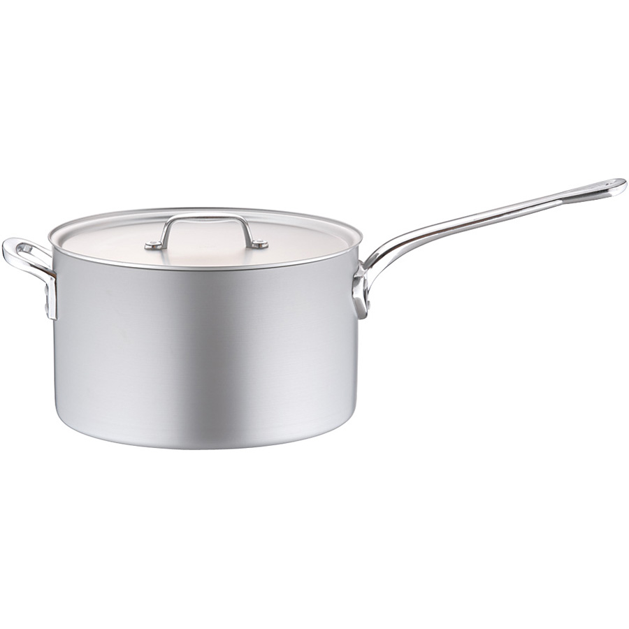 北陸アルミニウム アルミ プロセレクト 片手鍋(目盛付) 36cm ＜AKT8036＞ 北陸アルミニウム プロセレクト アルミ 浅型片手鍋 目盛付 内径21cm