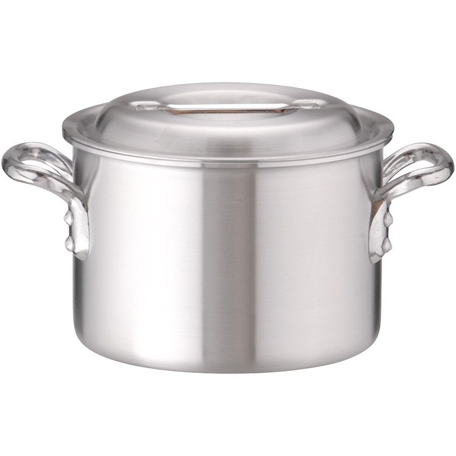 アカオアルミ DONシリーズ アルミ 半寸胴鍋 内径18cm - 調理器具のSHOKUBI