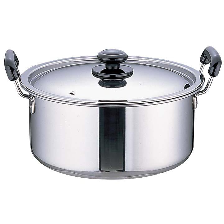 ステンレス 鍋 6L パール金属 両手鍋 18cm IH対応 チーノ ステンレス製 3層底 ガラス蓋