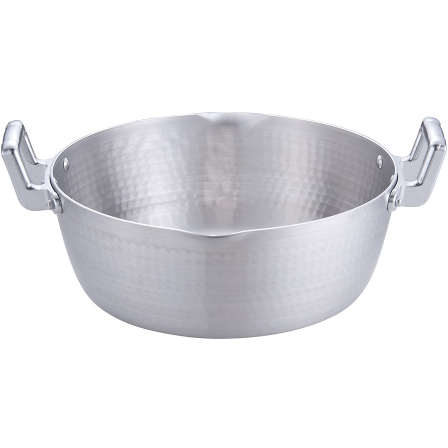 本間製作所 アルミ 両手 雪平鍋 40430 内径30cm - 調理器具のSHOKUBI