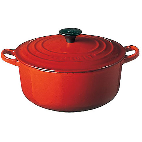 【未開封品】　ル・クルーゼ　ココットロンド　トラディション　24cm ル・クルーゼ トラディション ココット ロンド 24cm 2501 チェリー