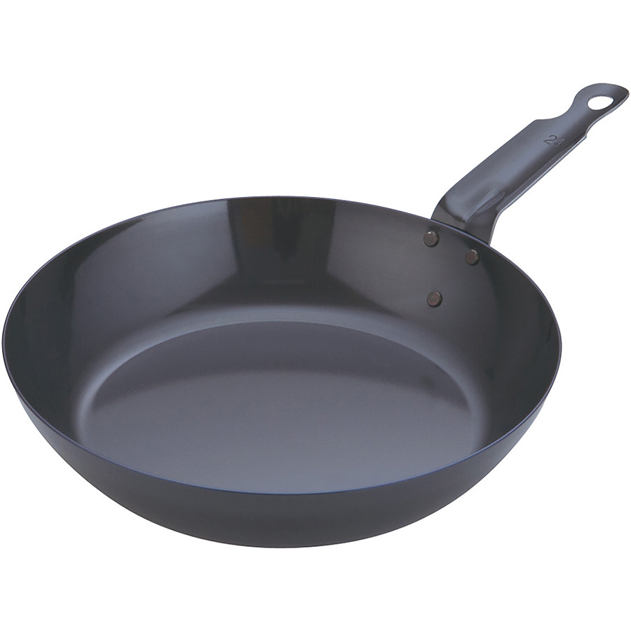 遠藤商事 SA 鉄黒皮 厚板フライパン オーブン用 24cm - 調理器具のSHOKUBI