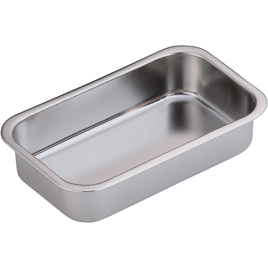 本間冬治工業 弁慶 18-8ステンレス 長バット 浅型 22型 - 調理器具の