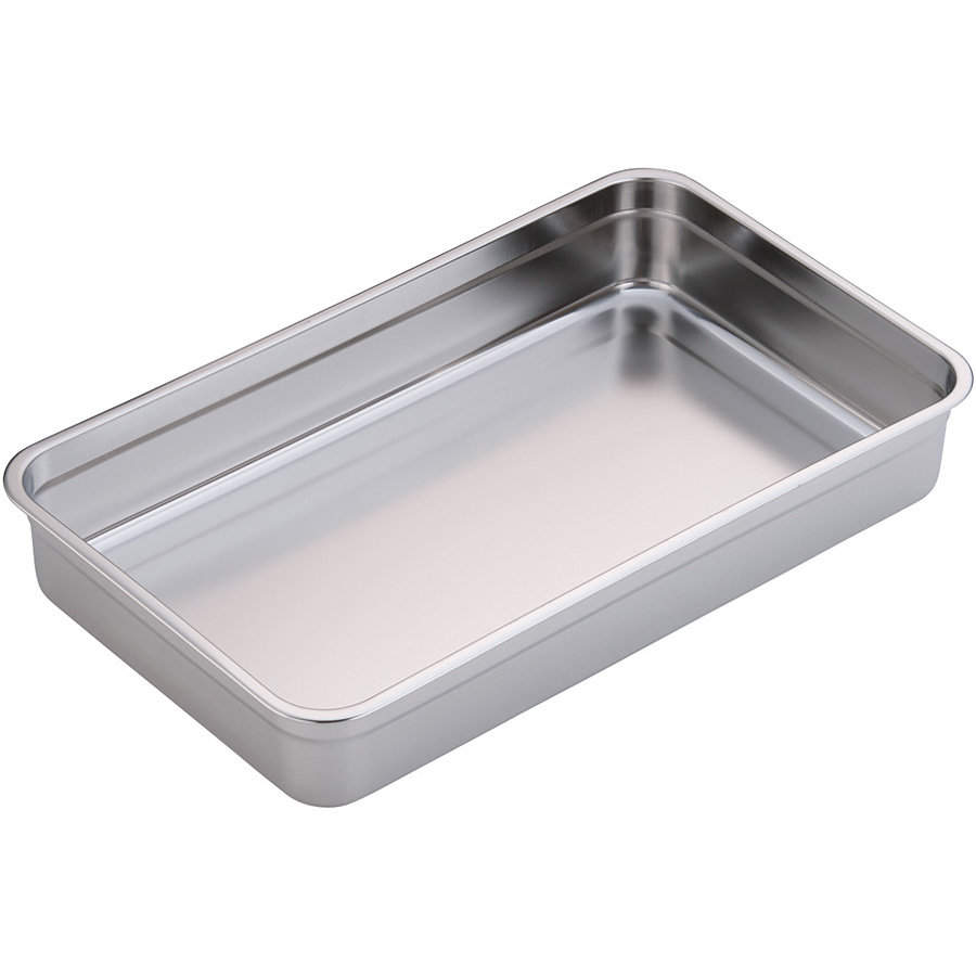 本間冬治工業 弁慶 18-8ステンレス 長バット 浅型 48型 - 調理器具の