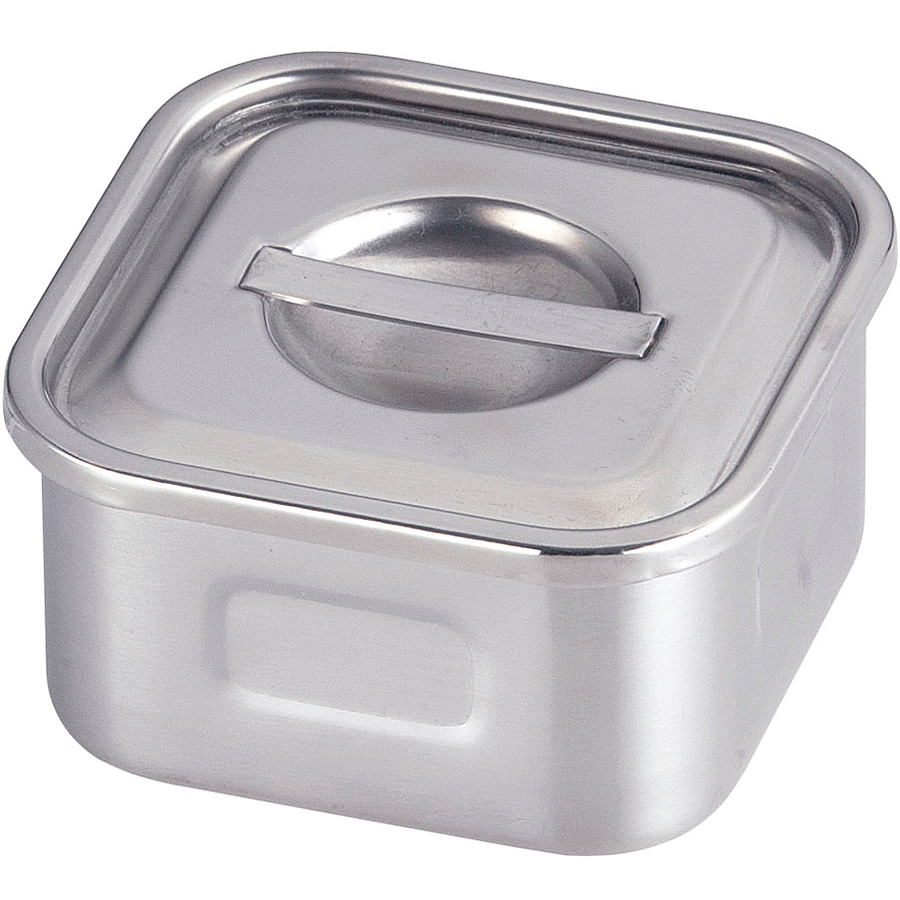 お得】業務用 深型角キッチンポット ステンレス 5種類18個セット蓋