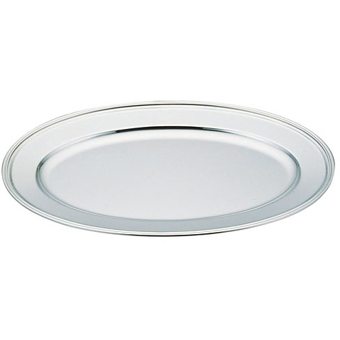 三宝産業 YUKIWA UK 18-8 ステンレス 小判皿 B渕 560×390mm 22インチ