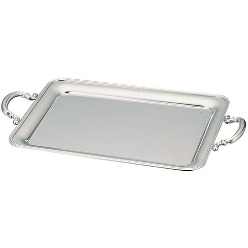 三宝産業 YUKIWA UK 18-8 ステンレス 角盆 B渕 手無 12インチ - 調理