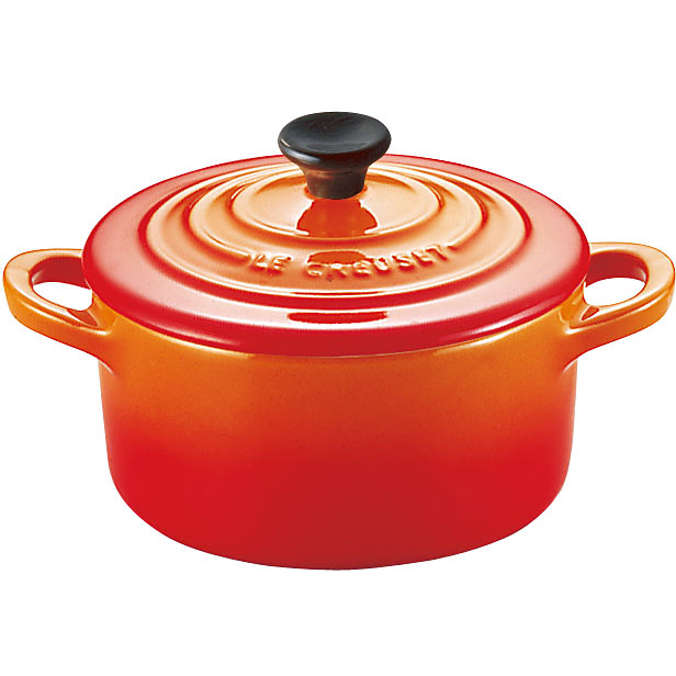 ル・クルーゼ ストーンウェア ミニココット 910050-00 オレンジ - 調理