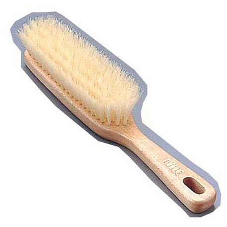 松田栄 木製 エチケットブラシ 白木 5行 豚毛100% - 調理器具のSHOKUBI