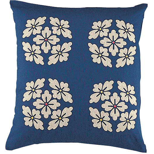 鈴屋 綿 座布団 よつ葉 青 460×460mm セット - 調理器具のSHOKUBI