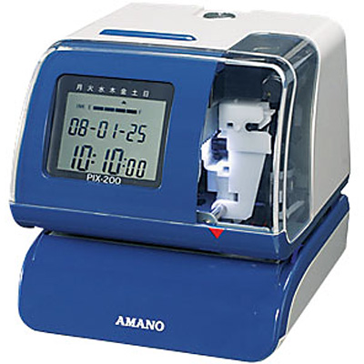 AMANO PIX-200 タイムレコーダー アマノ 電子タイムスタンプ PIX-200 - 調理器具のSHOKUBI