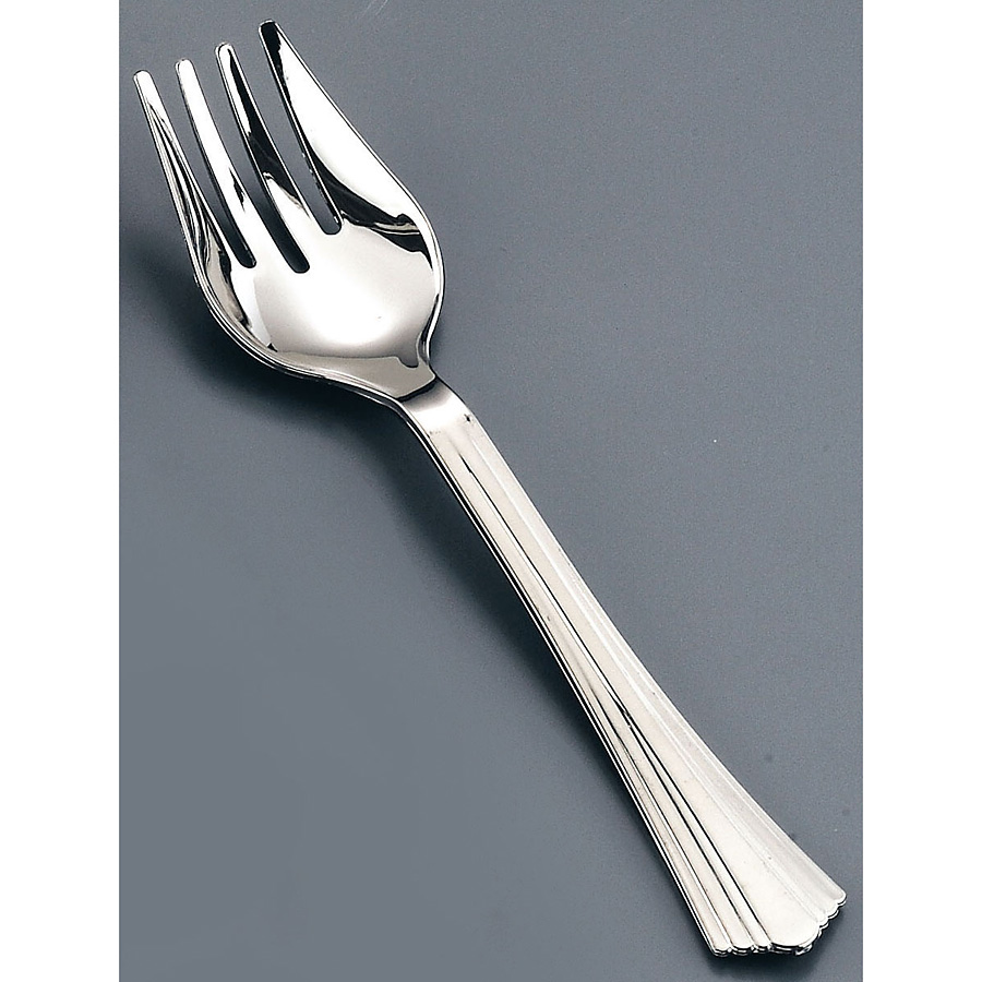 エムコンス プラシルバー サラダサービスフォーク 10本入り B-L-002