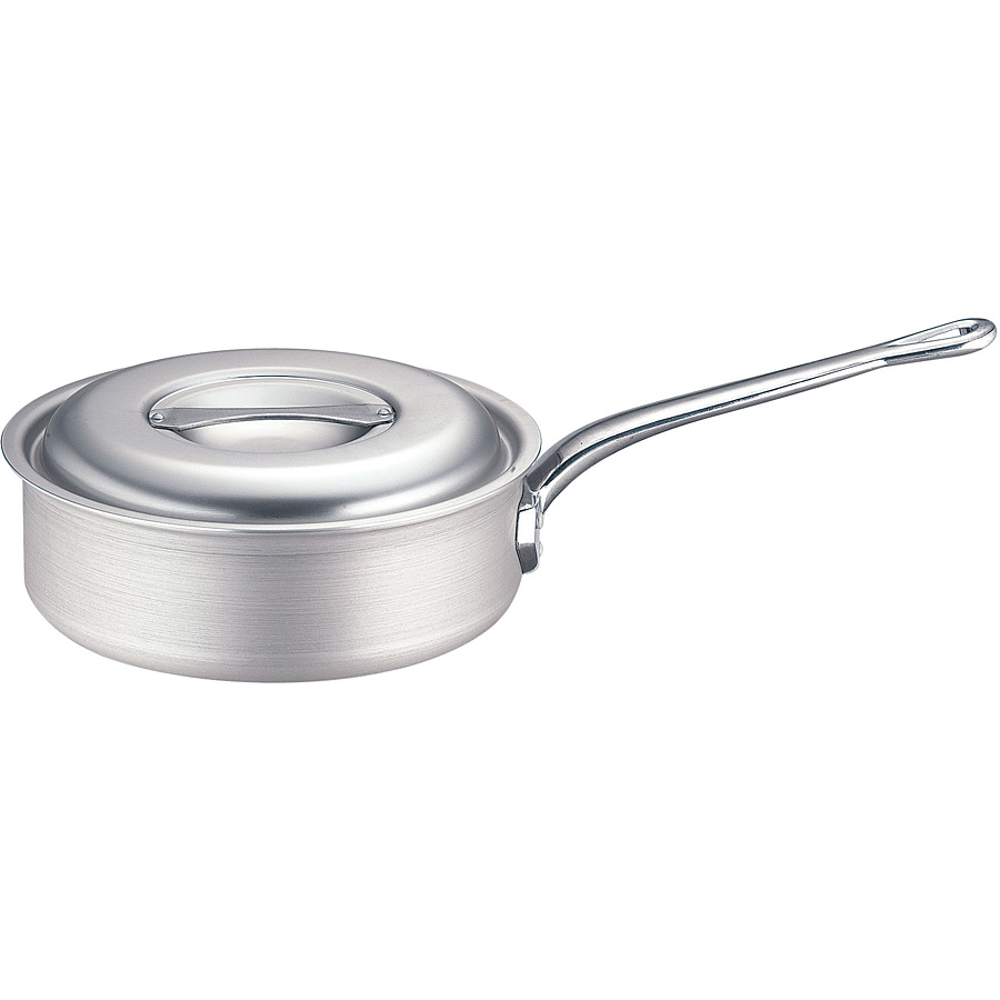 遠藤商事 業務用 TKG 浅型片手鍋 24cm IH対応 アルミニウム AKTF703