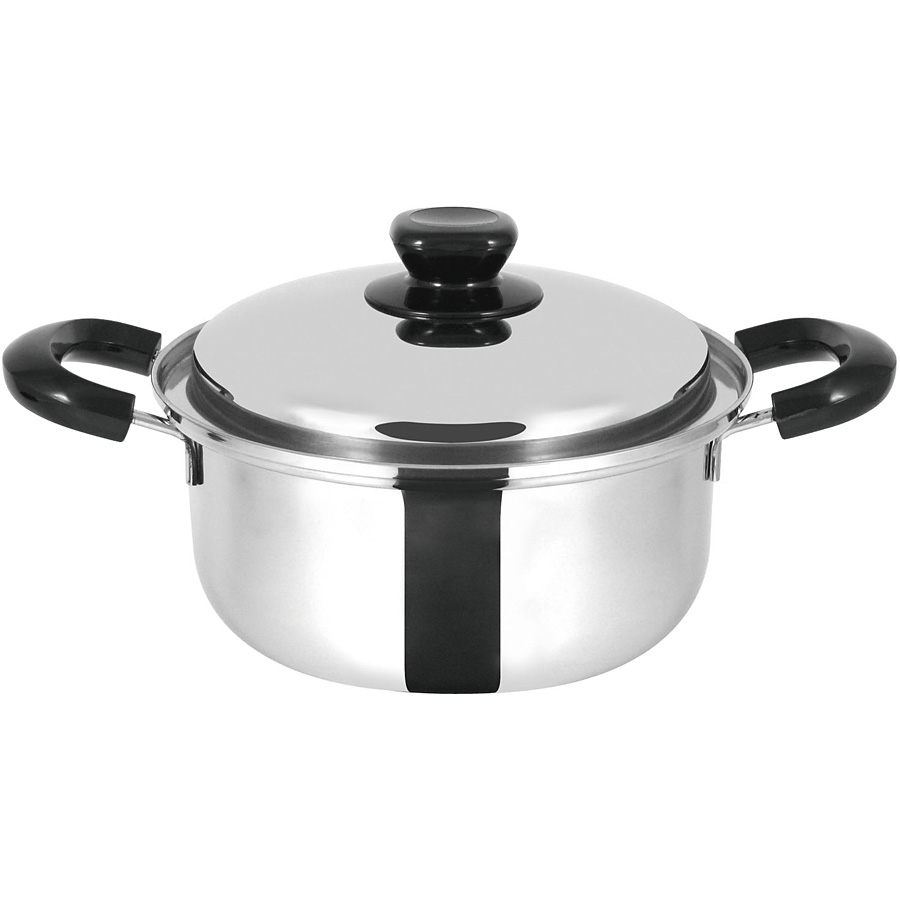 タフコ 極 [きわみ] 18-8 ステンレス 両手鍋 20cm A-2274 - 調理器具の