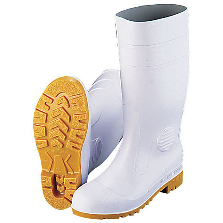 ミドリ安全 安全長靴 ワークエース W1000 白 耐油性 24.5cm - 調理器具