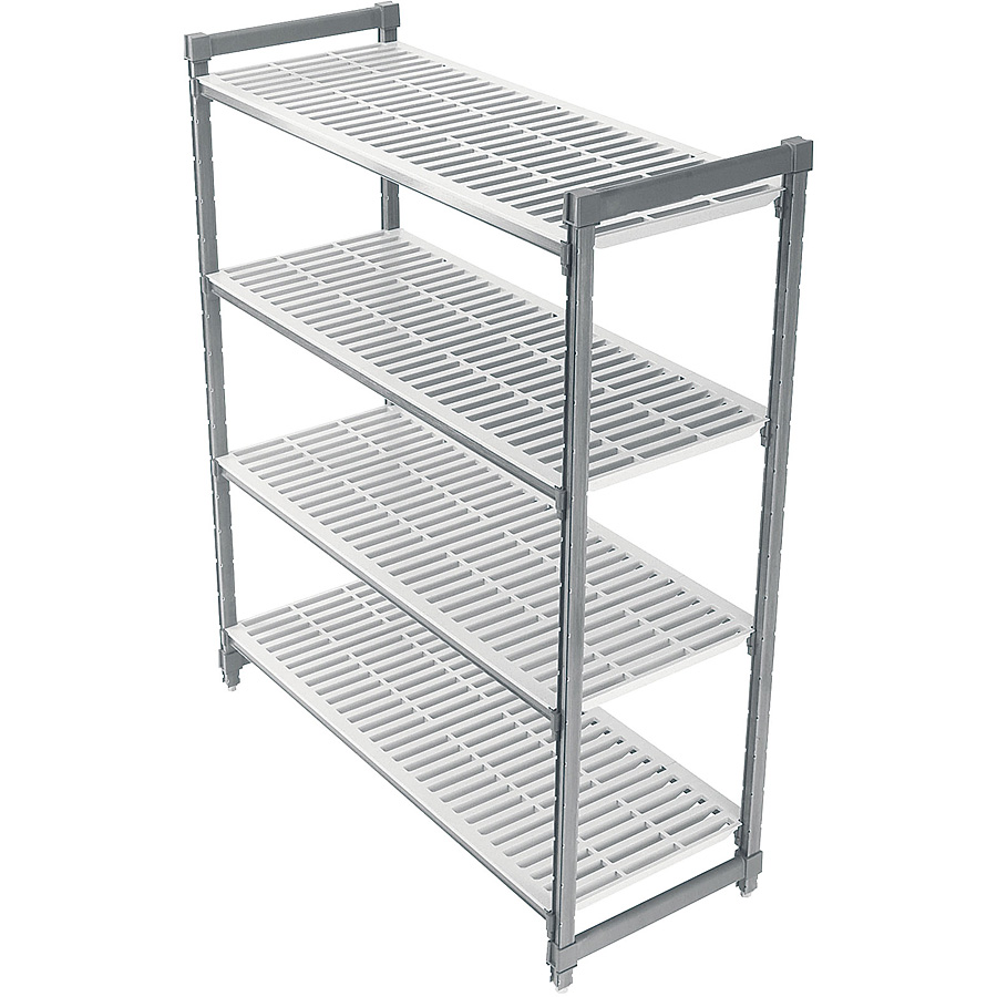 プレミアムシェルフ ソリッド型 W910×D360×H1430mm CAMBRO キャンブロ CPU143656S4 (62-2327-34) CAMBRO（キャンブロ） プレミアム可動シェルフ（ソリッド型）4段 W910