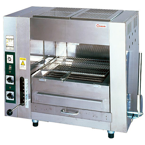 送料無料 電気グリラー G-10TW-2 飲食店 両面焼き 串焼 押切電機 卓上型電気グリラー (両面串焼卓上タイプ) G-10TW-2 980×600