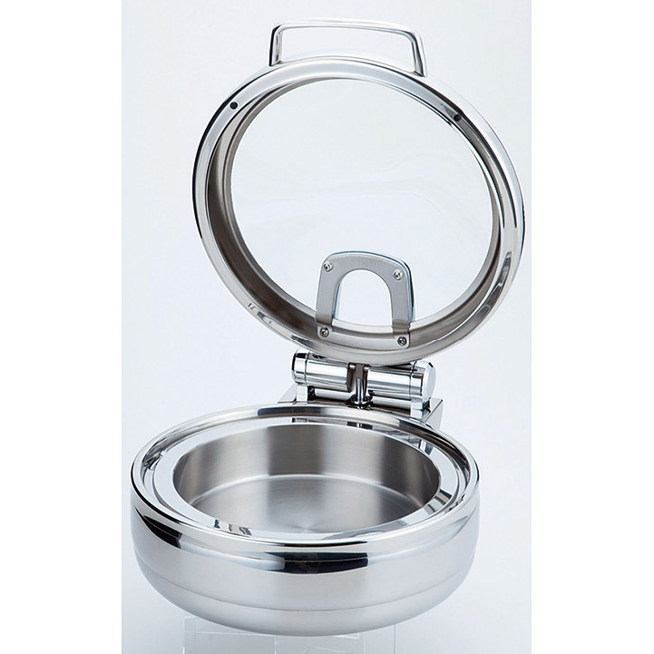 IH丸型 3層銅チューフィングディッシュ本体 ガラス蓋 ステンレスフード