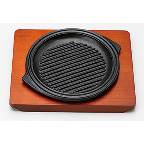 三和精機製作所 ステーキ皿 グリル 丸 19cm 調理器具のshokubi