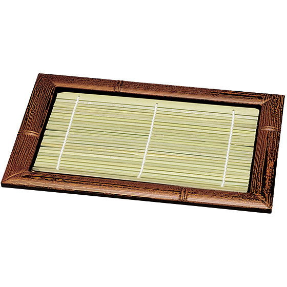 長角 竹皿 すす竹 45014550 PP竹ス - 調理器具のSHOKUBI