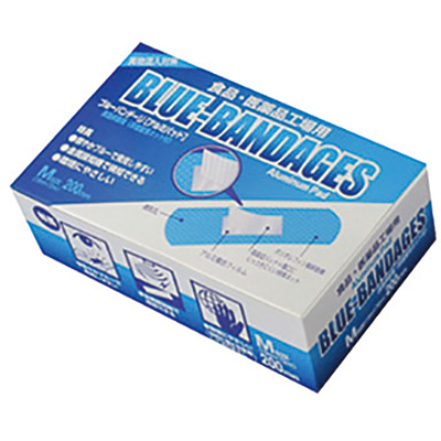 モンテセラピー　バンテージ　フルセット 救急絆創膏 M 200枚入り MCB-191 ブルーバンデージ - 調理器具のSHOKUBI