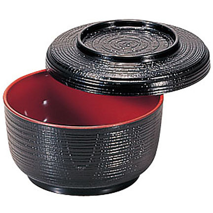 割子飯器(小)黒内朱 若泉漆器 割子飯器 小 φ123mm 1-224-2 黒内朱塗 - 調理器具のSHOKUBI