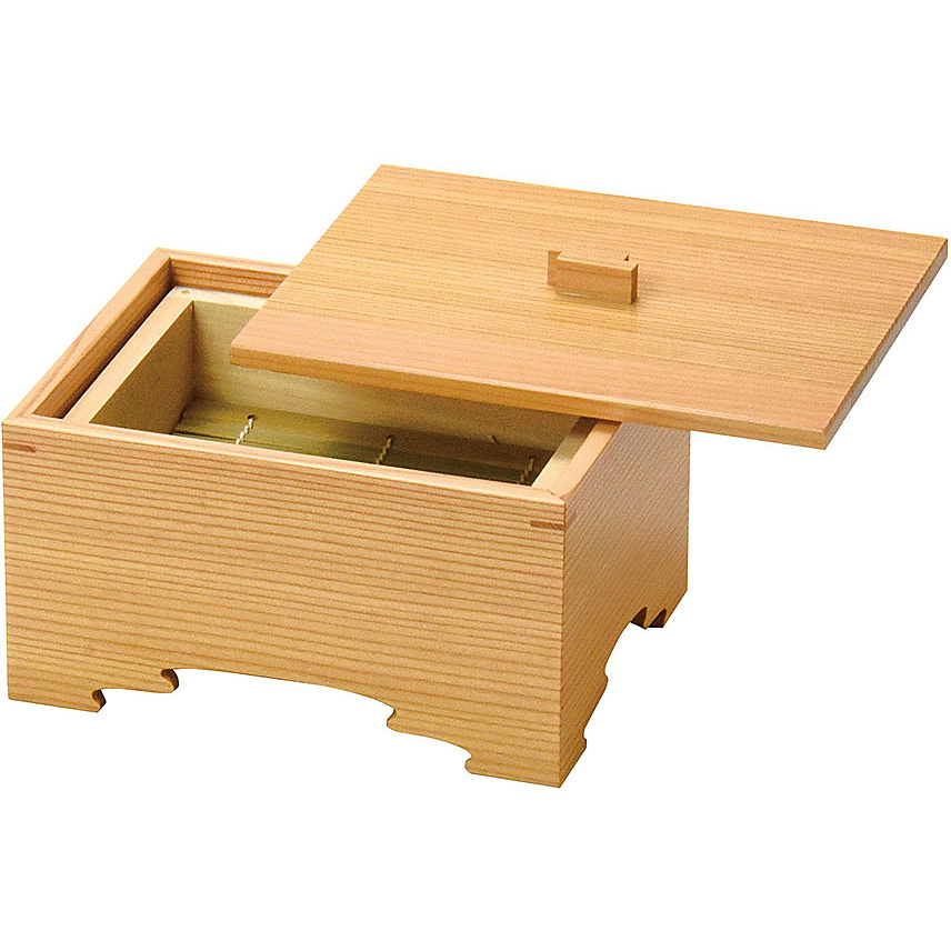 木曽杉 香箱 脚くり のみ - 調理器具のSHOKUBI