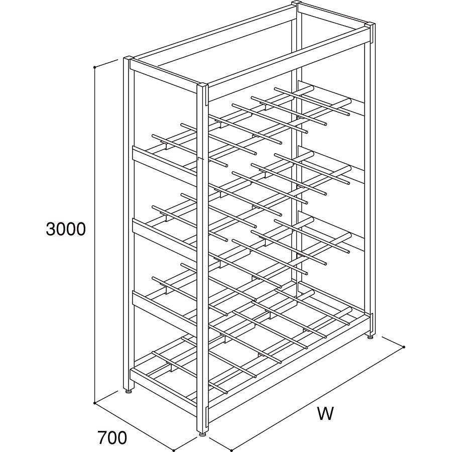 アルミホイールラック ショーケース 展示棚 ホイールラック 陳列棚 Y0190