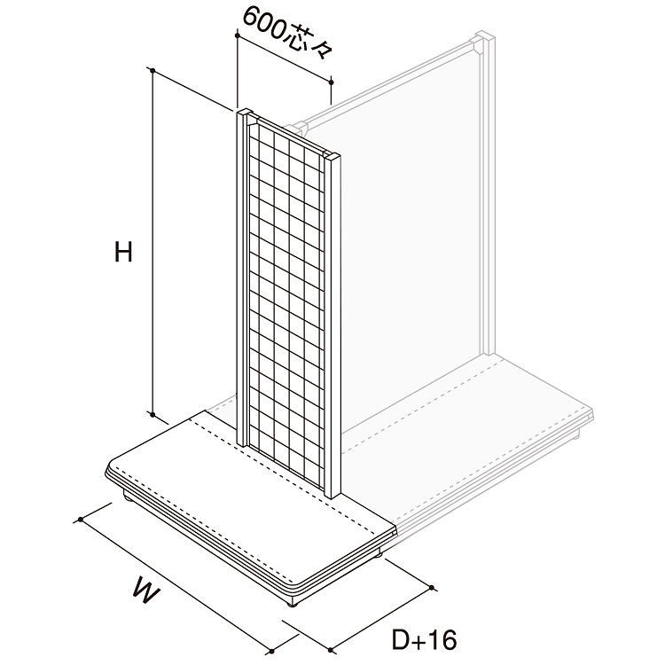 専用用 エレクター メッシュパネル D310×H1840mm用 SSMP1840 CD：139101 D2309
