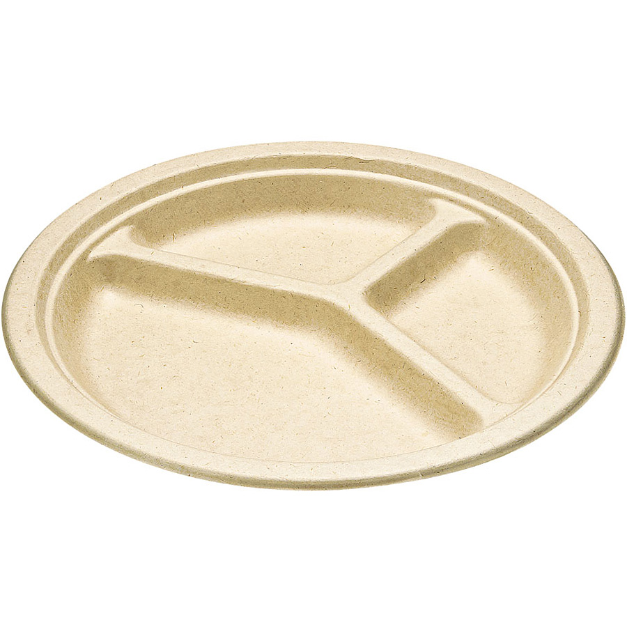 株式会社　ダイモン ＡＲＩＧＡＴ ムギ・タケ プレート 三仕切 50枚入り AGM-13 26cm