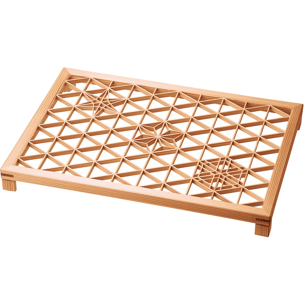 専用】短檠中と杉菱三宝小 杉・組子膳 アクリル板付 高 - 調理器具の