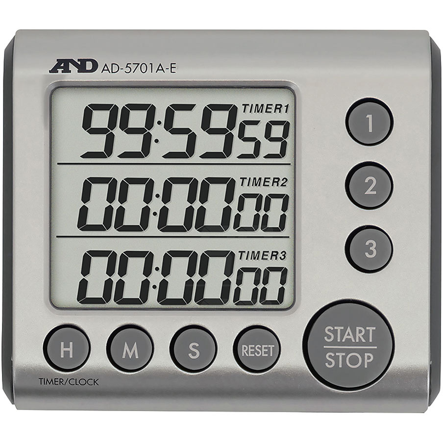A&D 3チャンネル100時間タイマー AD-5701A-E - 調理器具のSHOKUBI