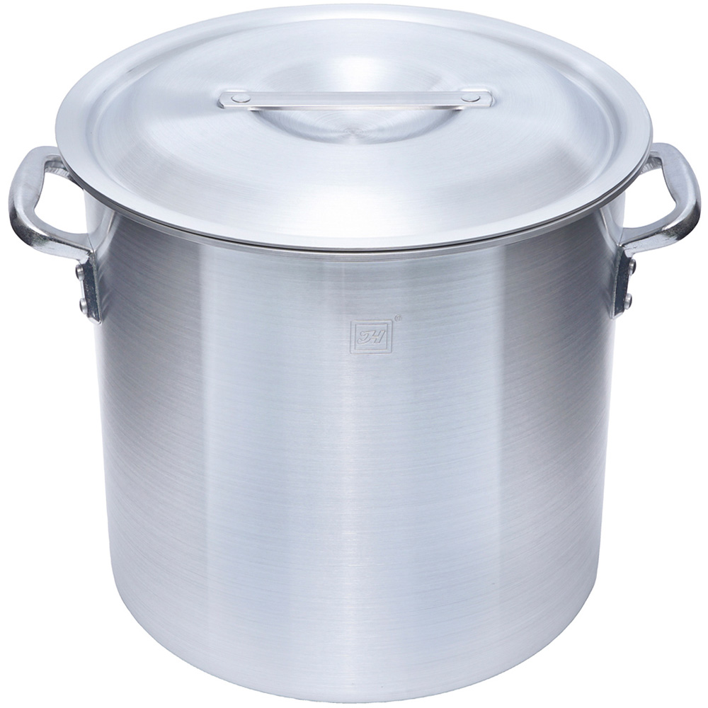 【中古品】アルミ寸胴鍋 48cm Thunder Group アルミ寸胴鍋 目盛付 ALZND048 48cm - 調理器具のSHOKUBI