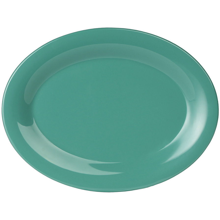 Thunder Group メラミン食器 オーバルプレート 30cm CR212GR グリーン
