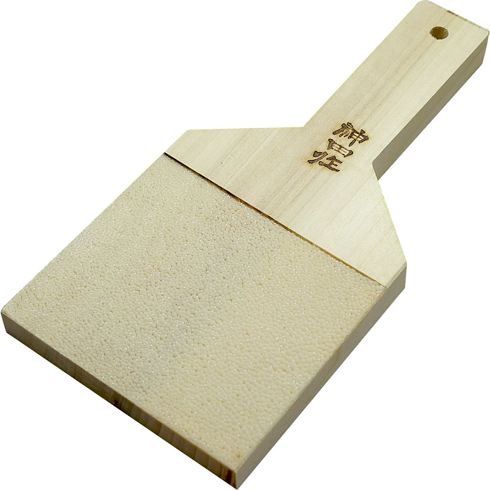 未使用　神田作　サメ皮おろし　超特大　わさびおろし器　 サメ肌 鮫皮おろし 長次郎 超特大 おろし器 おろし金 鮫川 山葵 薬味