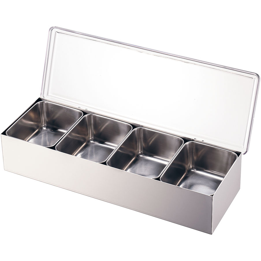 遠藤商事 TKG 18-8ステンレス 保冷ヤクミ入 4ヶ入長 - 調理器具のSHOKUBI