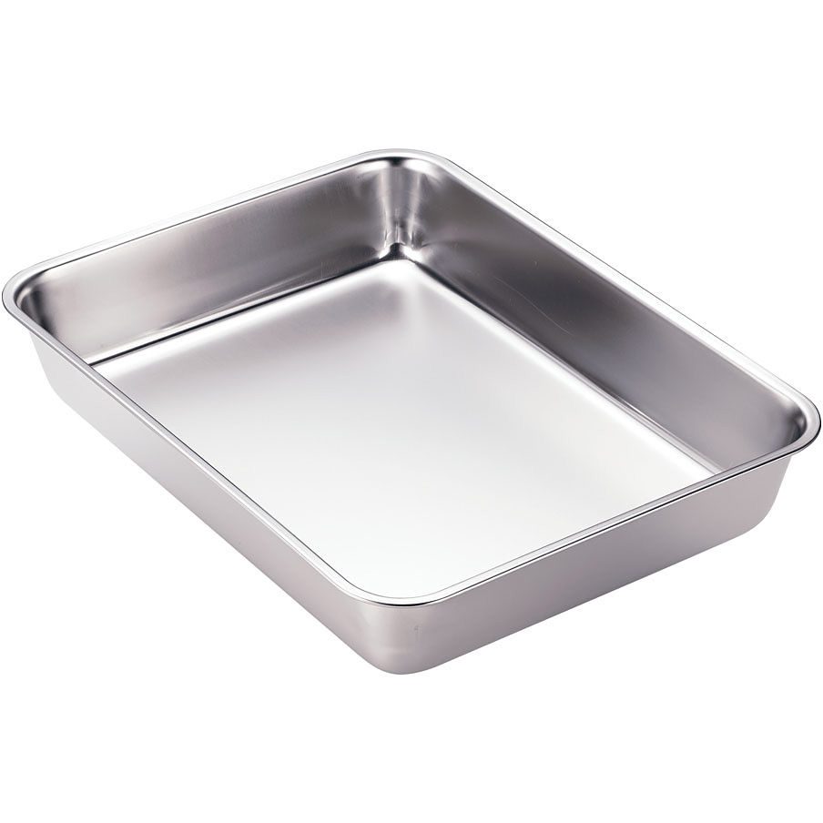 ステンレス角バット (電解仕上) 18枚取 - 調理器具のSHOKUBI