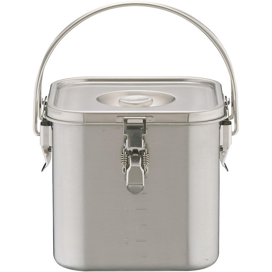 本間製作所 KO 19-0 ステンレス 角型 給食缶 9.4リットル 22cm - 調理