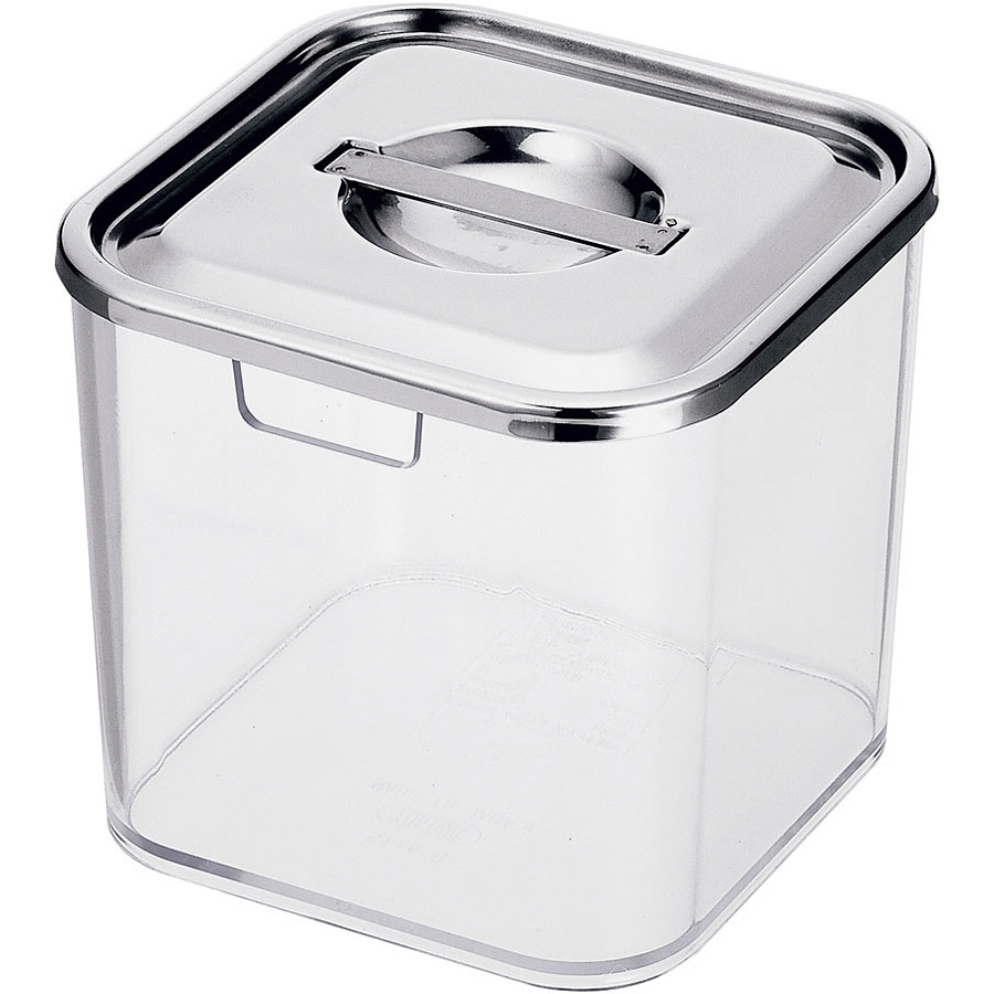 三宝産業 YUKIWA UK 薬味入れ 角キッチンポット 蓋仕様 7cm - 調理器具