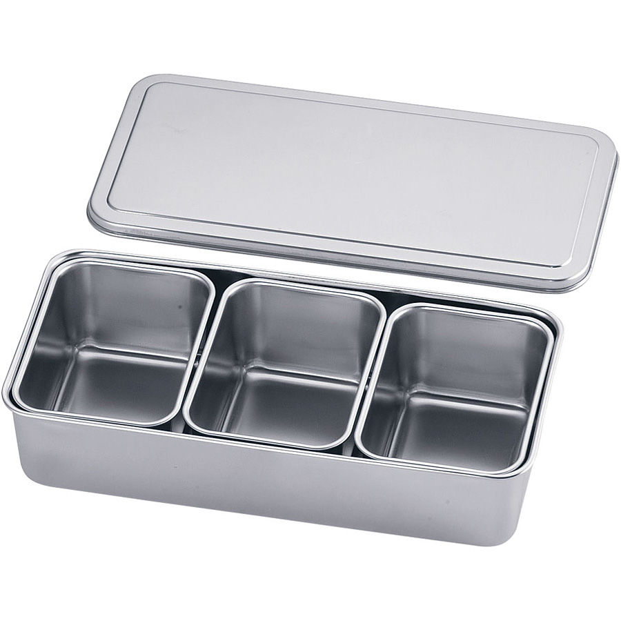 大屋製作所 18-8 ステンレス プレス 薬味入れ R号用 3ヶ入り - 調理