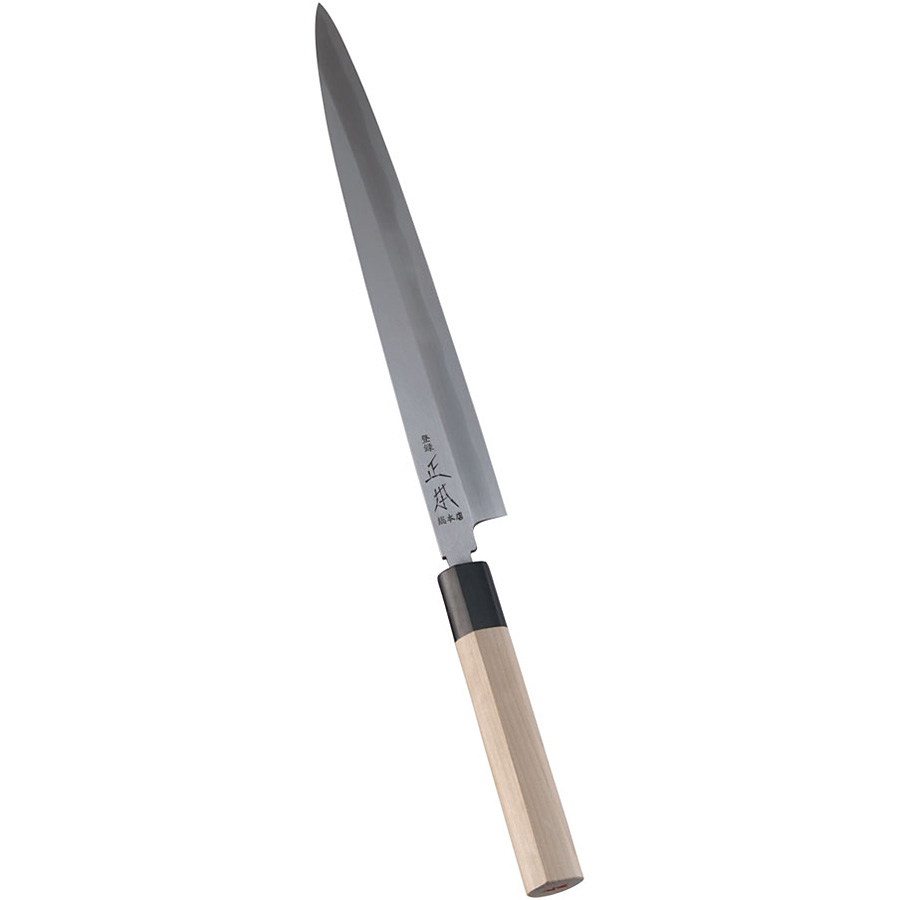 正本総本店 正本 本霞玉白鋼 柳刃刺身 27cm - 調理器具のSHOKUBI