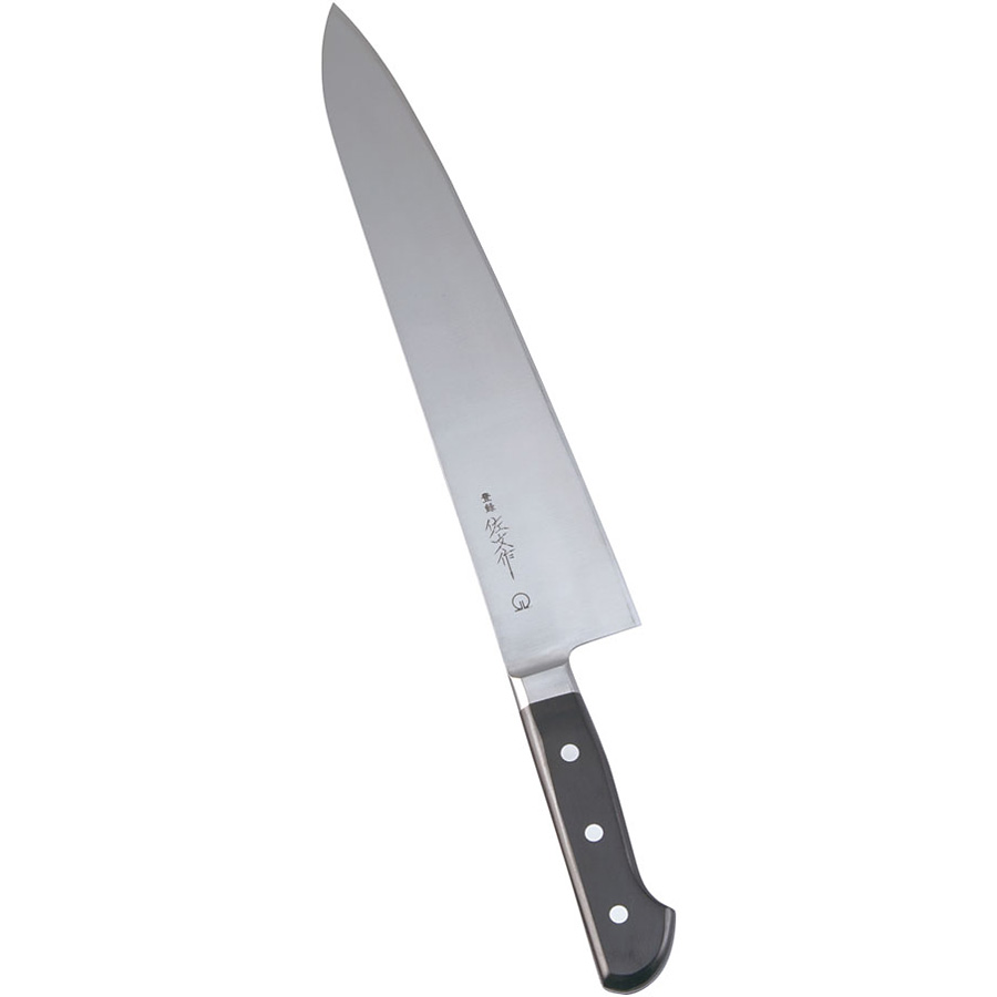 牛刀 30cm 新品未使用 遠藤商事 SA 佐文 全鋼 庖丁 業務用 手研本刃付 牛刀 30cm