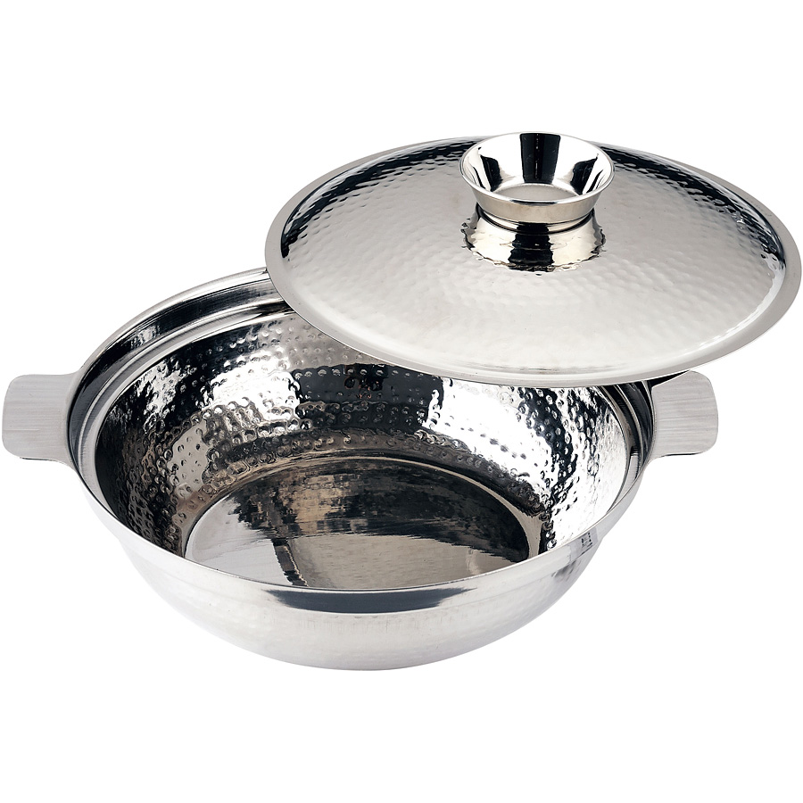 三宝産業 YUKIWA UK 18-0 ステンレス ちり鍋 ツチ目入り 30cm - 調理