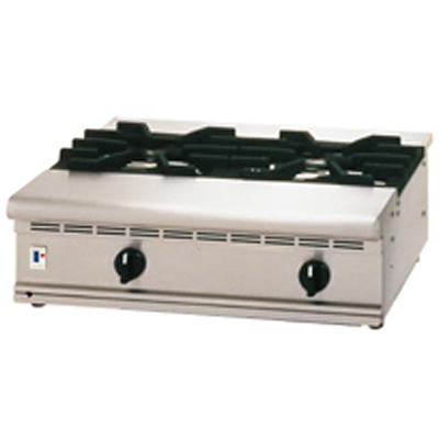 【フジマック】 卓上 2口コンロ ガスコンロ FGTC60-45 LPガス 業務用 厨房 厨房機器 店舗 店舗用品 飲食 キッチン A0548 フジマック テーブルコンロ ガス式 バーナー1重×2 FGTC60-45 LPガス