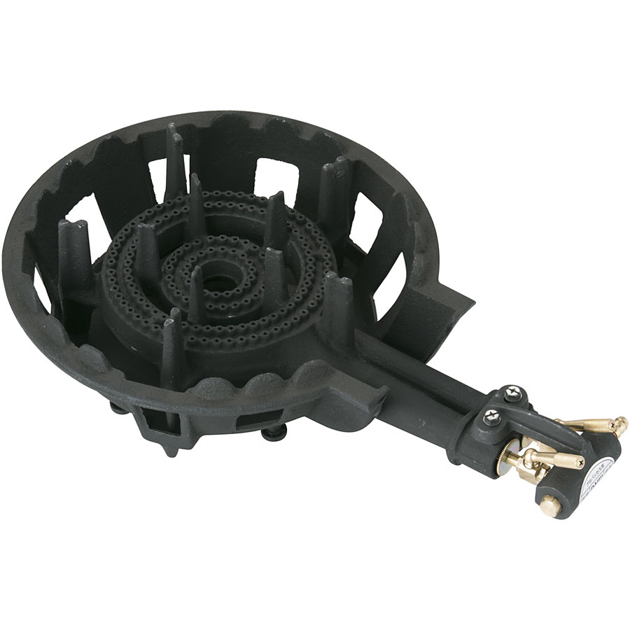 大栄産業 鋳物コンロ 二重 LPガス DE-21J SL パイロット無 - 調理器具