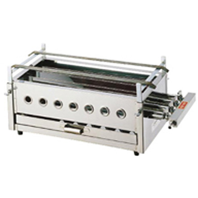 遠藤商事 SA 18-0 ステンレス 四本パイプ焼台 小 LPガス - 調理器具の