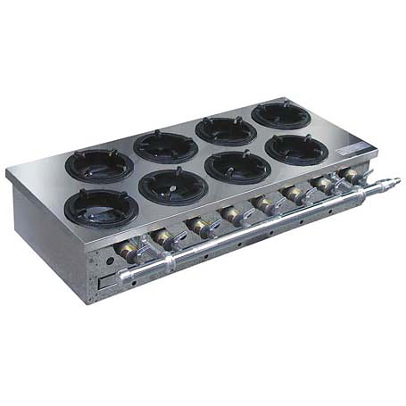 鍋焼き用 ガステーブル 8ヶ口 AN-8 (8ヶ口)都市ｶﾞｽ - 調理器具のSHOKUBI