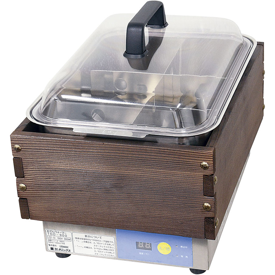 タニックス マイコン おでんウォーマー TDO-900R 6ッ切 - 調理器具の