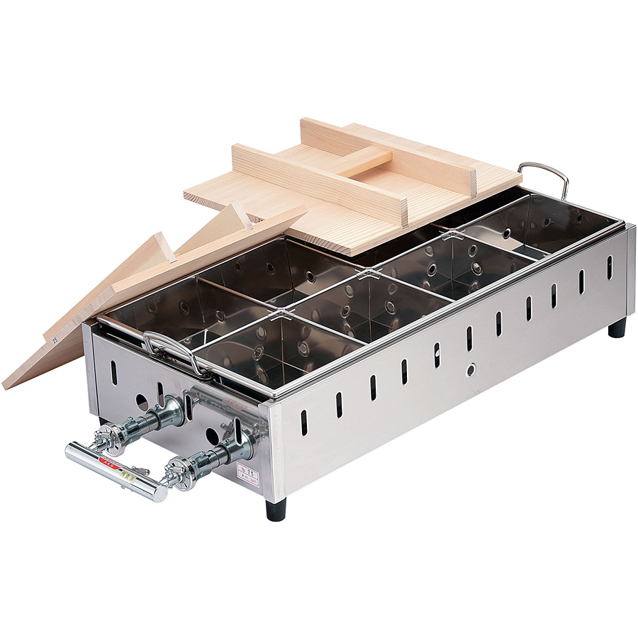 荒木金属製作所 おでん鍋 直火式 8ツ切 SK-27 LPガス - 調理器具のSHOKUBI