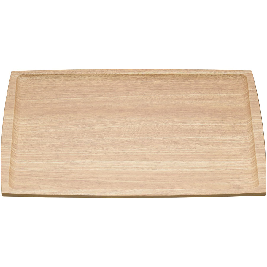 マイン 正角盆 ブラウン M44-352 10枚セット マイン ABS ノンスリップ 長角盆 薄木目 M44-355 310×225mm - 調理器具